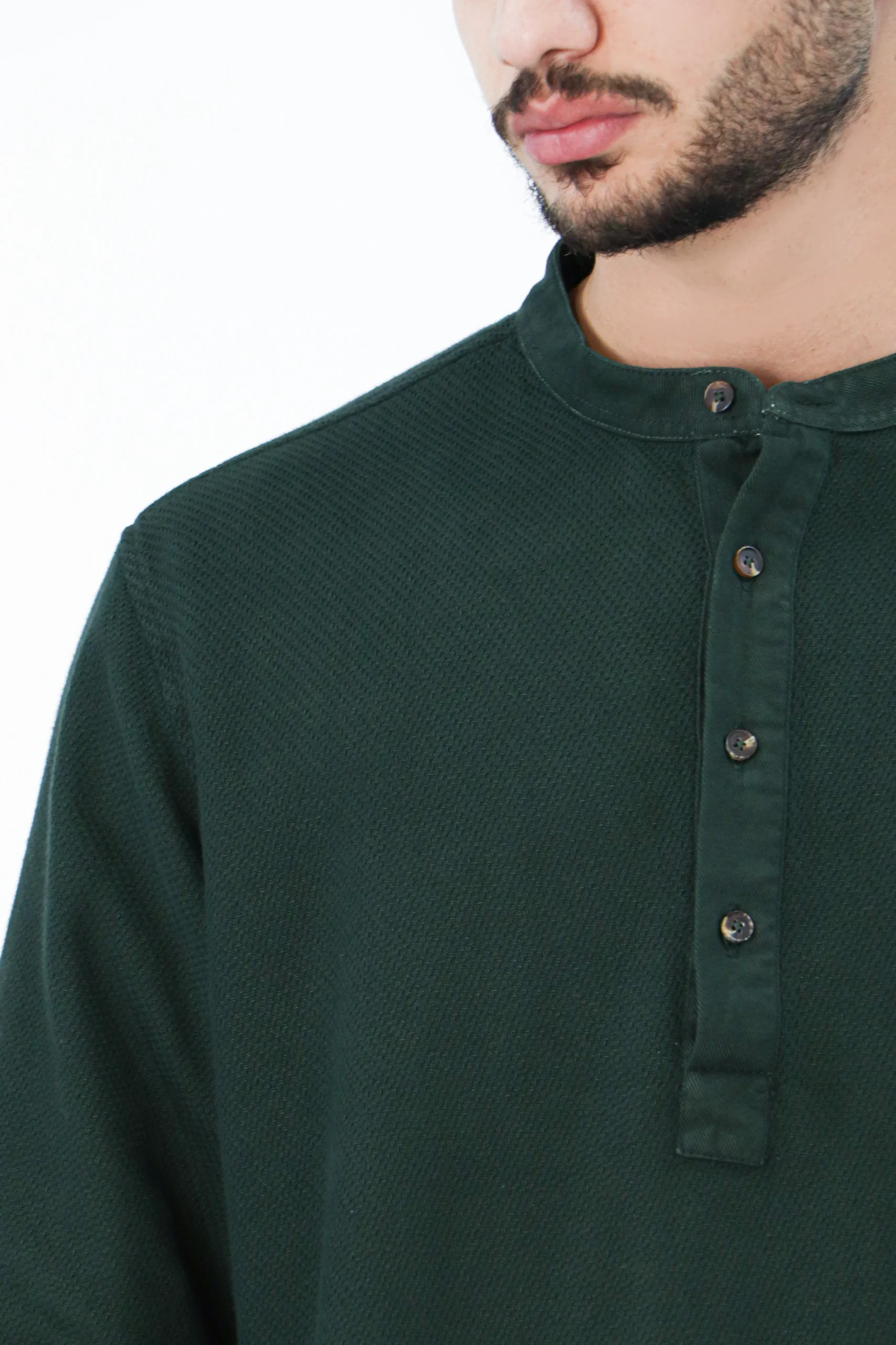 پیراهن کنفی یقه فرنچ - Image 5