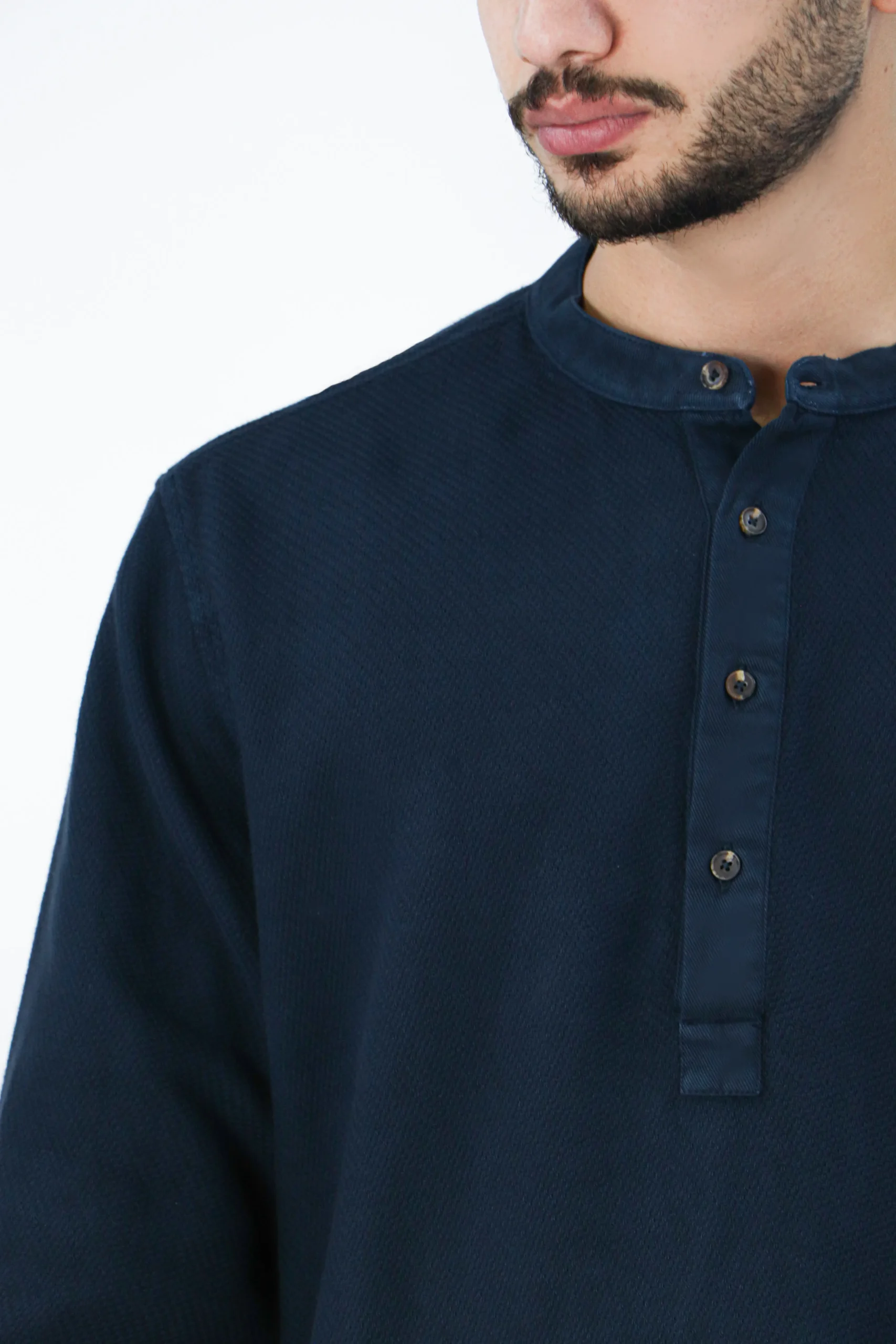 پیراهن کنفی یقه فرنچ - Image 7