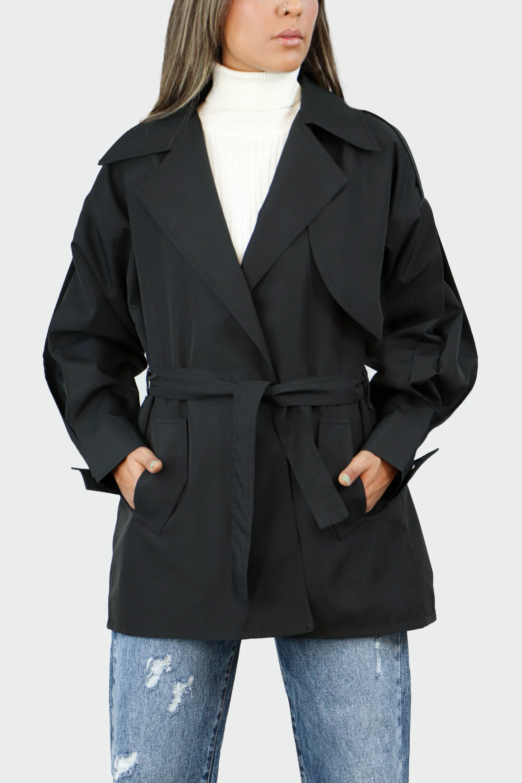 بارانی کمر دار - Image 5