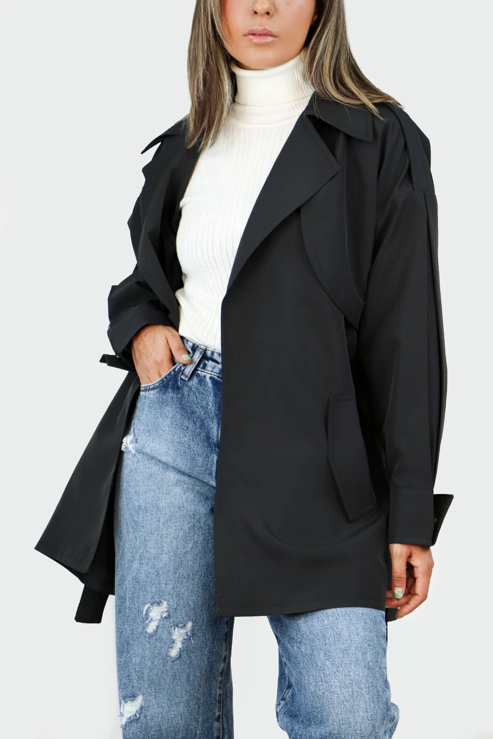 بارانی کمر دار - Image 6