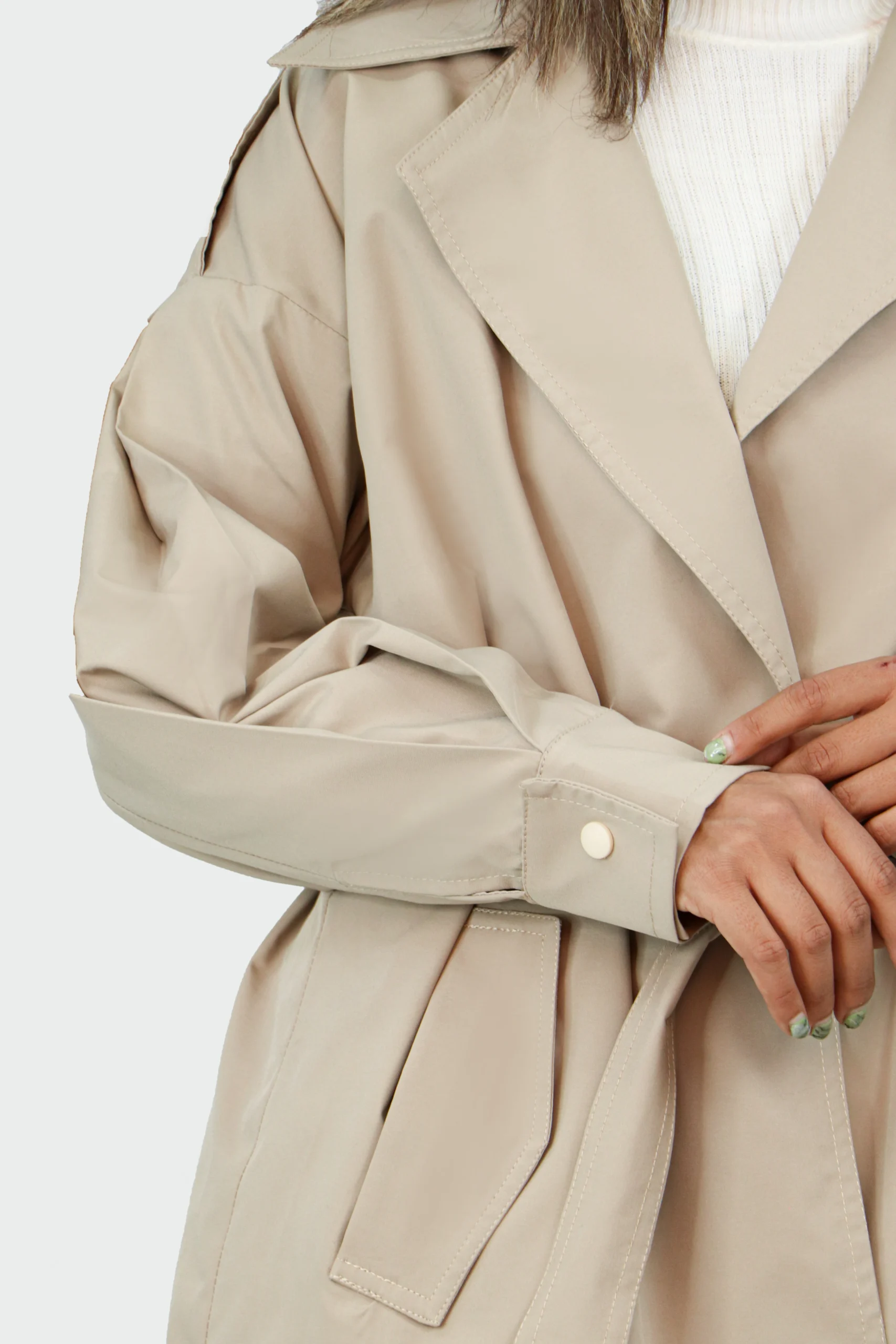 بارانی کمر دار - Image 4