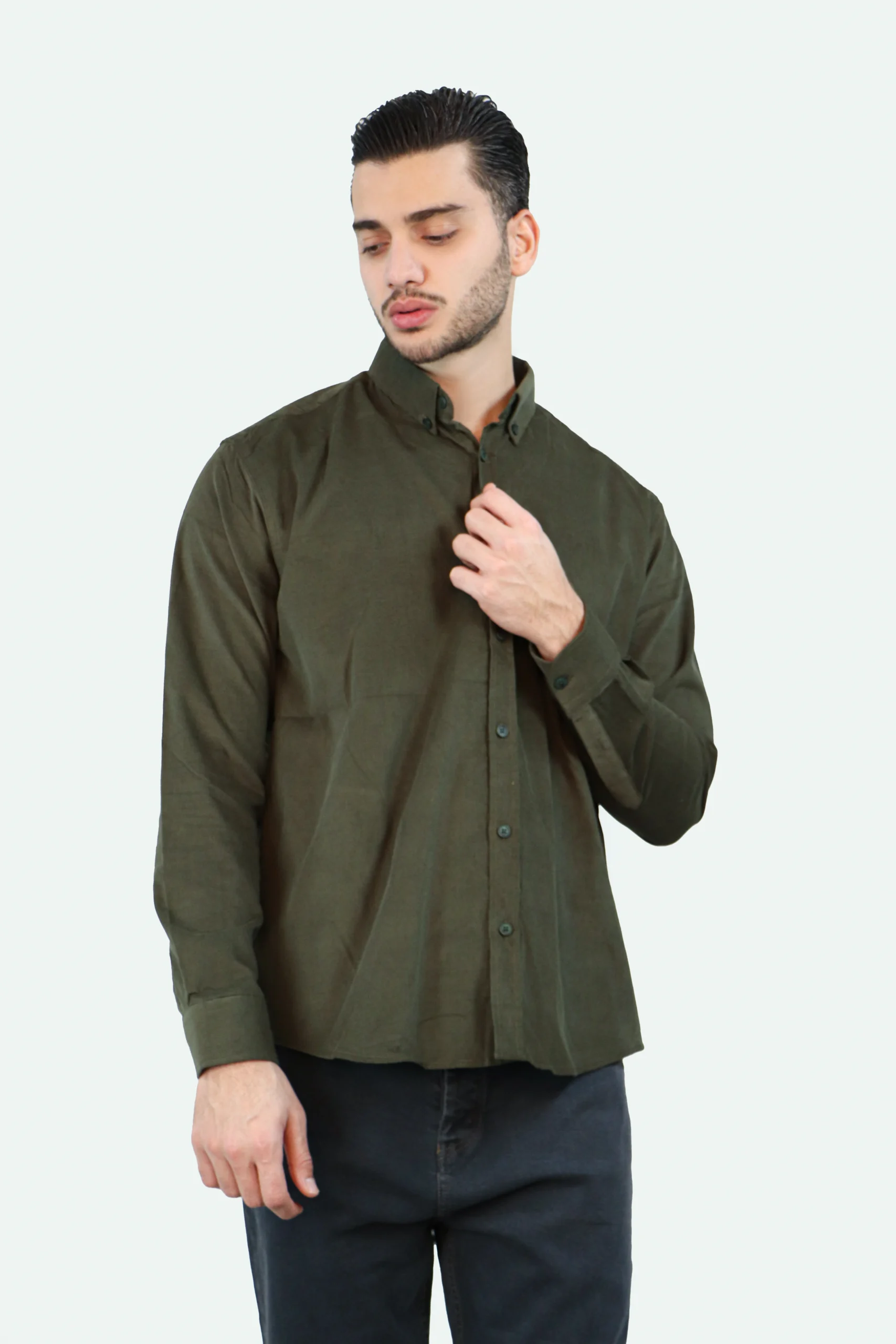 پیراهن مخمل کبریتی - Image 5