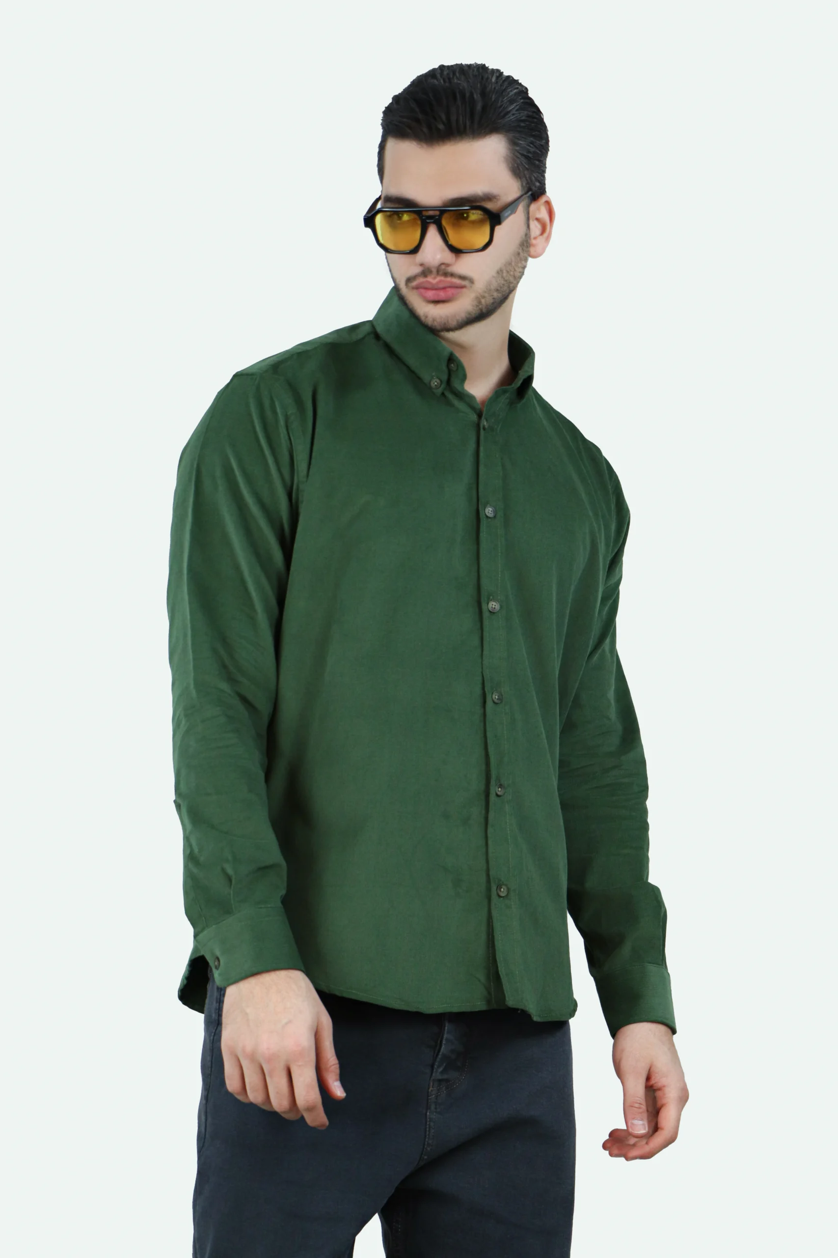 پیراهن مخمل کبریتی - Image 2