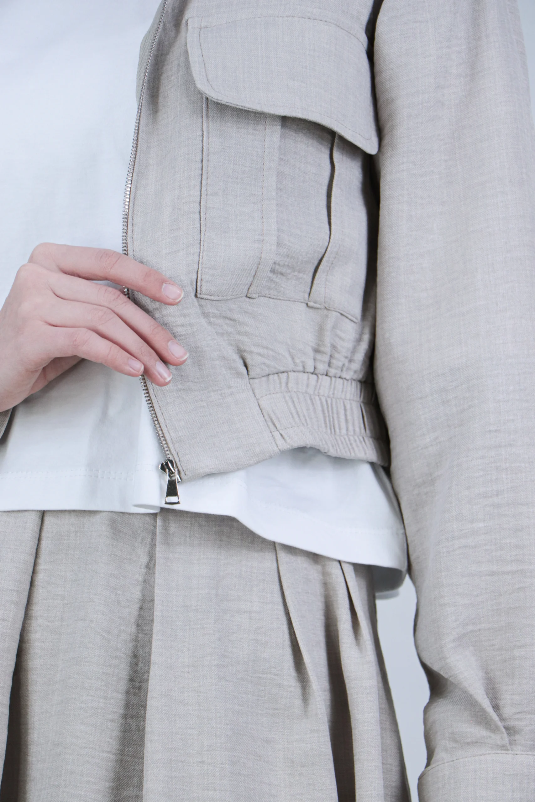 ست کت و دامن جیب دار - Image 11