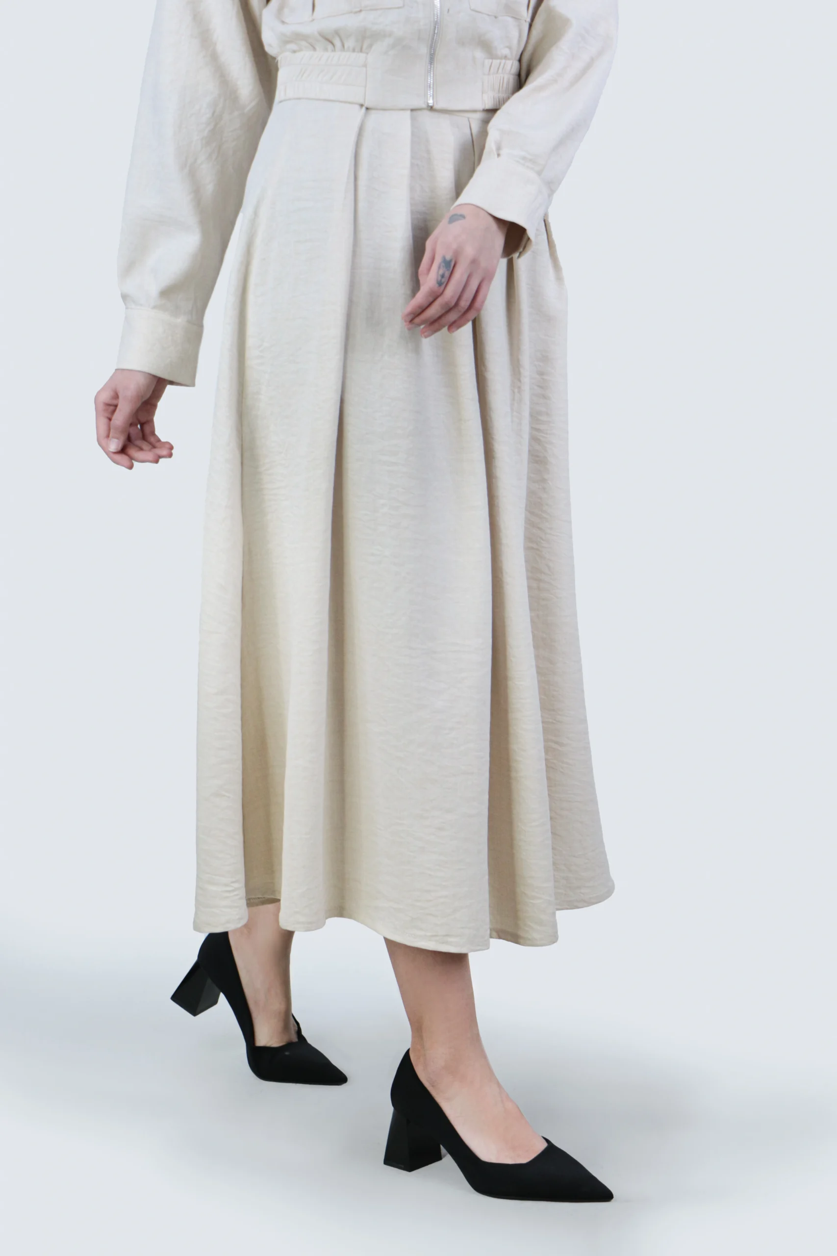 ست کت و دامن جیب دار - Image 8