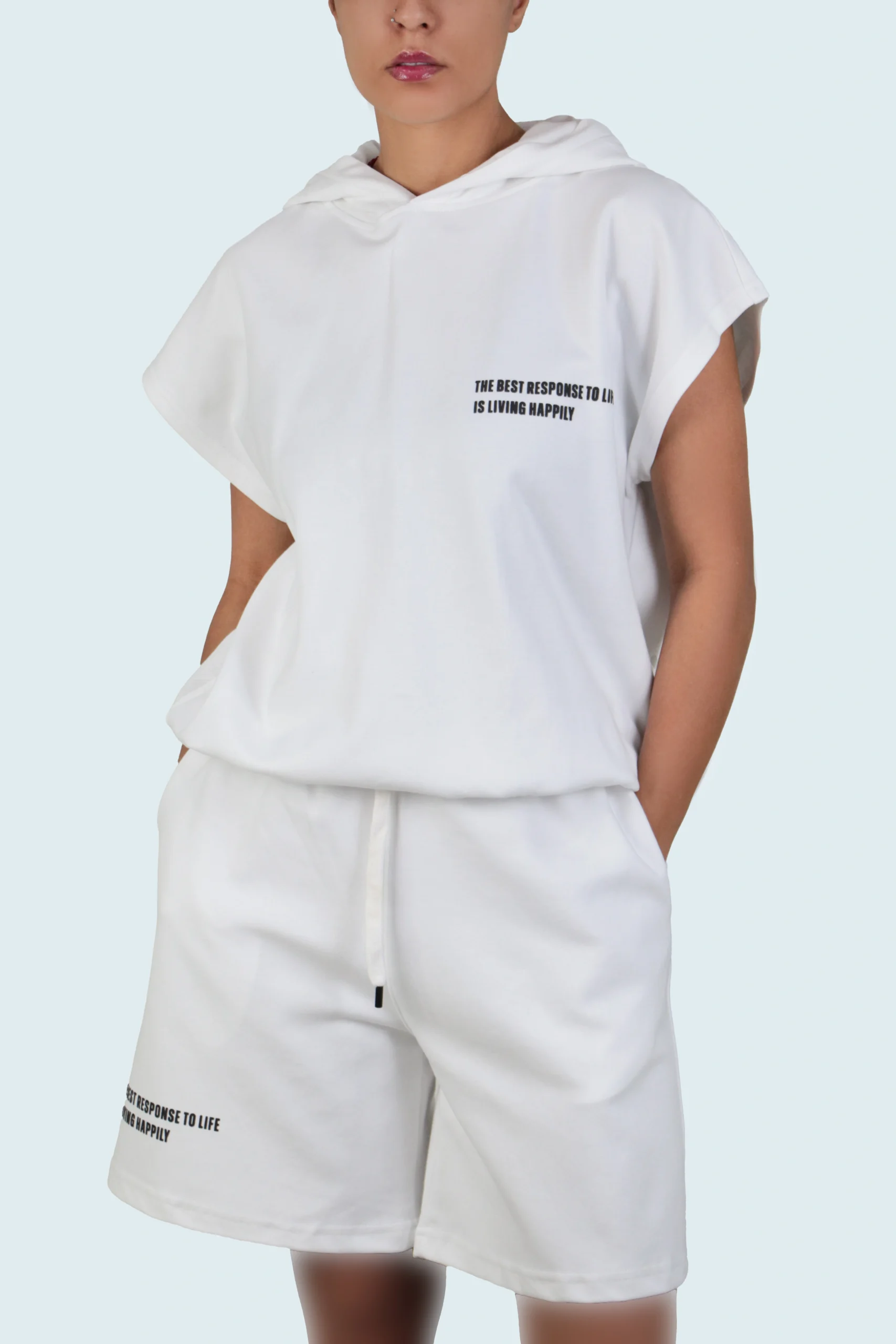 ست تیشرت و شلوارک کلاهدار - Image 5