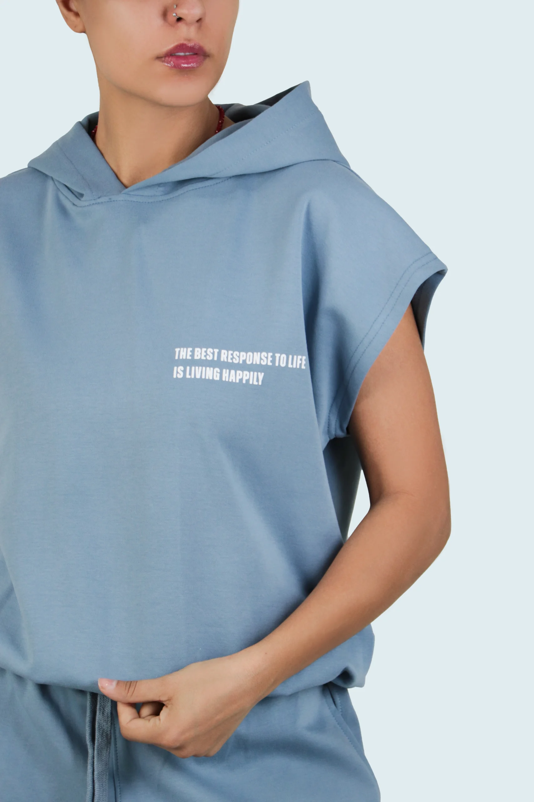 ست تیشرت و شلوارک کلاهدار - Image 4