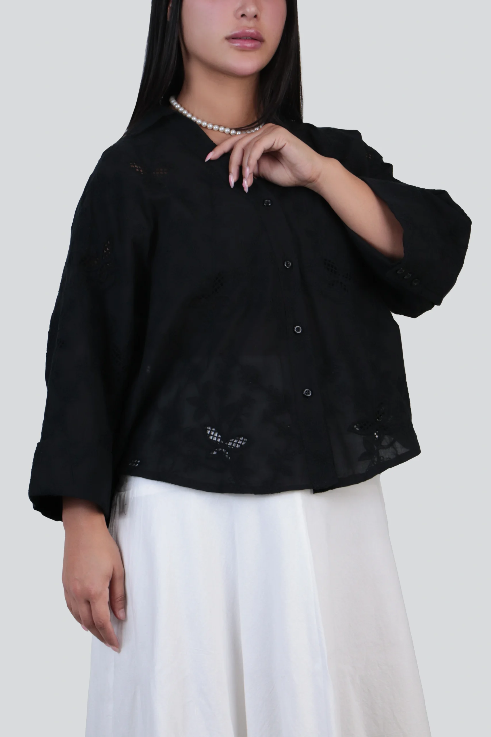 شومیز زنانه خامه دوزی - Image 3